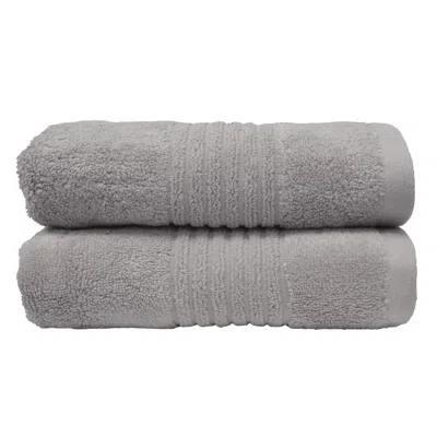 Misona Ultra Soft Bamboo Bath Sheet Set - Silver In Metallic