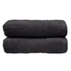 Misona Ultra Soft Bamboo Bath Sheet Set - Steel Grey In Grey