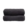 Misona Ultra Soft Bamboo Bath Towel Set - Steel Grey In Grey