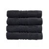 Misona Ultra Soft Bamboo Face Cloth Set - Steel Grey In Grey