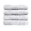 Misona Ultra Soft Bamboo Face Cloth Set - White In White