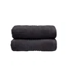 Misona Ultra Soft Bamboo Hand Towel Set - Steel Grey In Grey