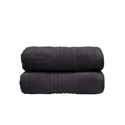 Misona Ultra Soft Bamboo Hand Towel Set - Steel Grey