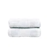 Misona Ultra Soft Bamboo Hand Towel Set - White In White