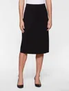 Misook Plus Size Straight Pull-on Skirt In Black