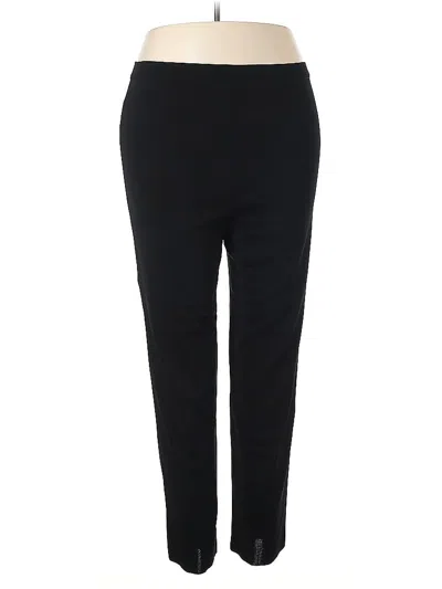 Pre-owned Misook Active Pants In Black