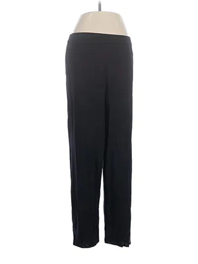 Pre-owned Misook Active Pants In Black
