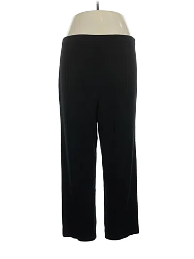 Pre-owned Misook Active Pants In Black