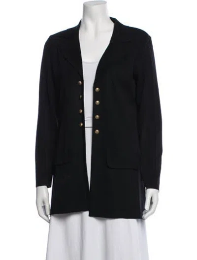Pre-owned Misook Blazer In Black