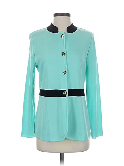 Pre-owned Misook Blazer Jacket In Blue