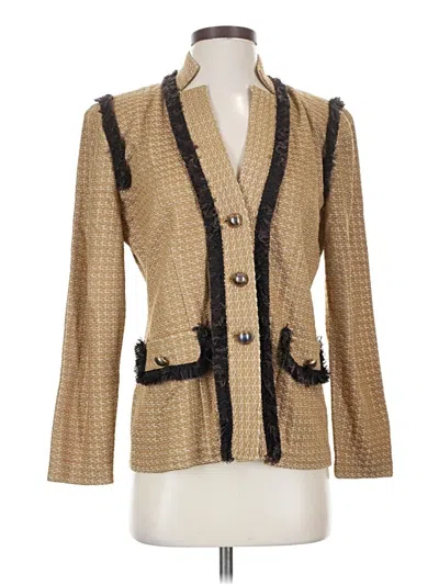 Misook Blazer Jacket In Gold