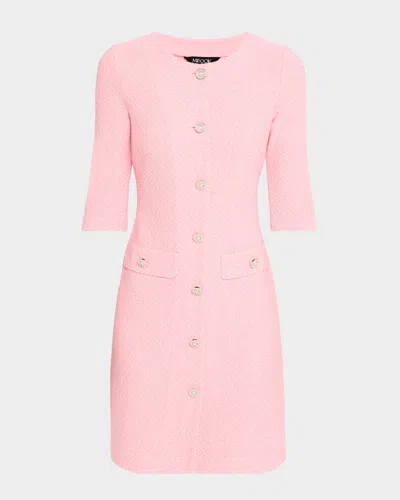 Misook Button-down Knit Mini Dress