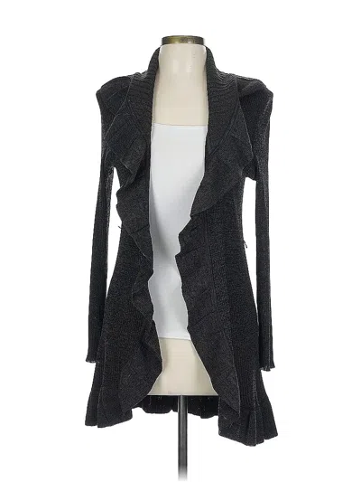 Pre-owned Misook Cardigan Sweater In Black