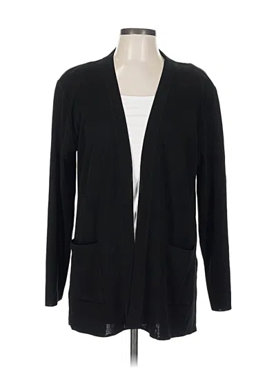 Pre-owned Misook Cardigan Sweater In Black