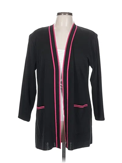 Pre-owned Misook Cardigan Sweater In Black