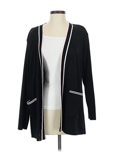 Pre-owned Misook Cardigan Sweater In Black