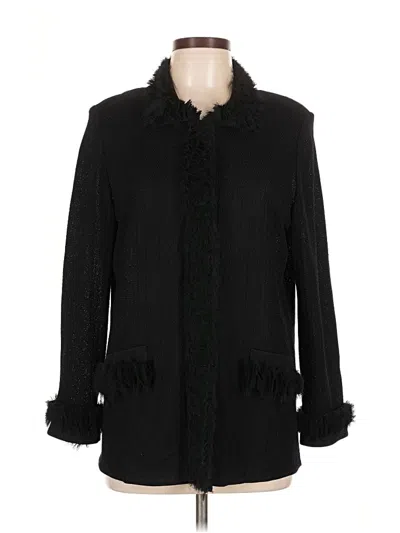 Pre-owned Misook Cardigan Sweater In Black