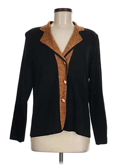 Pre-owned Misook Cardigan Sweater In Black