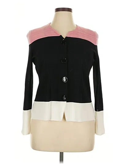 Pre-owned Misook Cardigan Sweater In Black