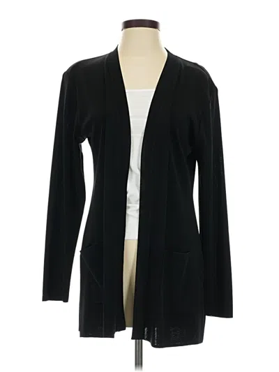Pre-owned Misook Cardigan Sweater In Black