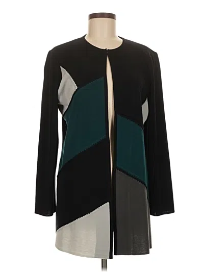 Pre-owned Misook Cardigan Sweater In Black