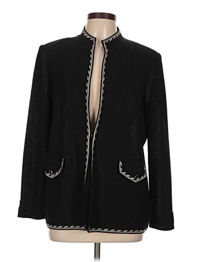 Pre-owned Misook Cardigan Sweater In Black