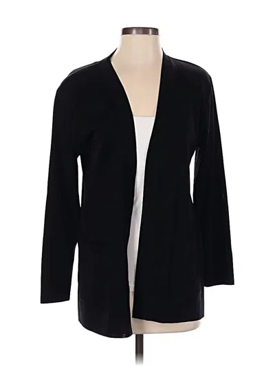Pre-owned Misook Cardigan Sweater In Black