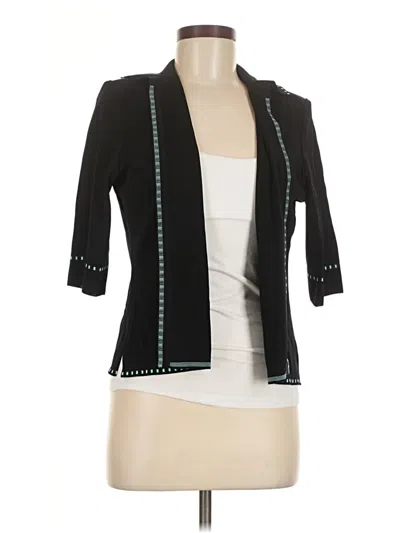 Pre-owned Misook Cardigan Sweater In Black