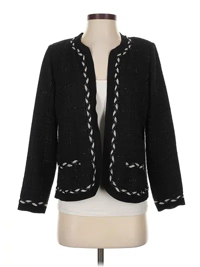 Pre-owned Misook Cardigan Sweater In Black