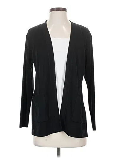 Pre-owned Misook Cardigan Sweater In Black
