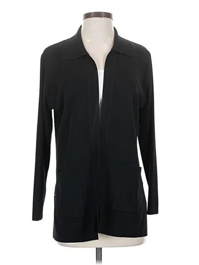 Pre-owned Misook Cardigan Sweater In Black