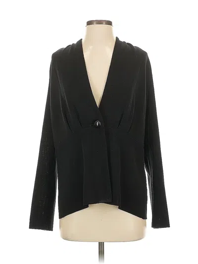 Pre-owned Misook Cardigan Sweater In Black