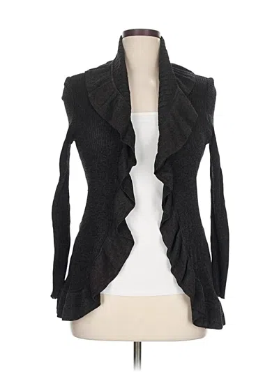 Pre-owned Misook Cardigan Sweater In Black