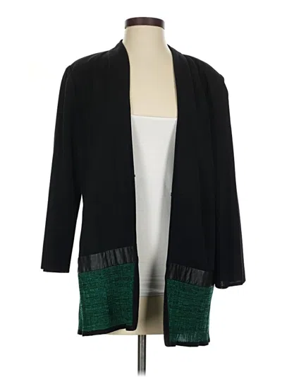 Pre-owned Misook Cardigan Sweater In Black