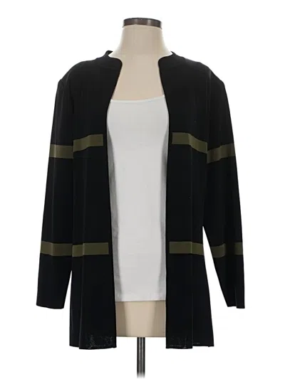Pre-owned Misook Cardigan Sweater In Black