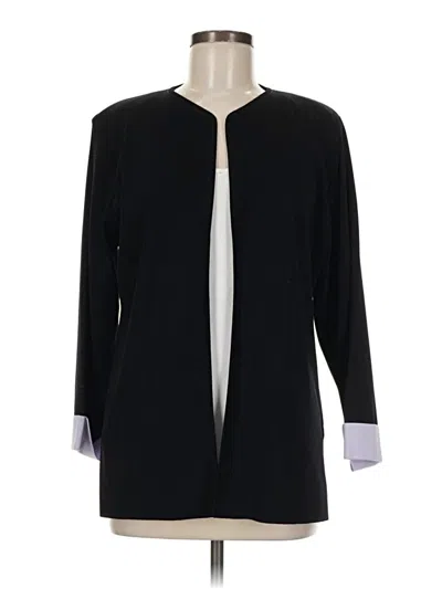 Pre-owned Misook Cardigan Sweater In Black
