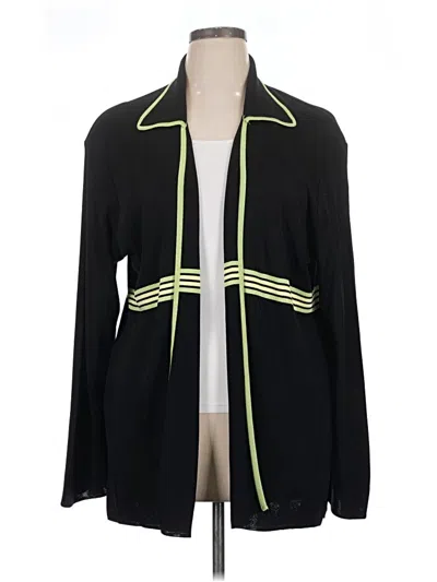 Pre-owned Misook Cardigan Sweater In Black