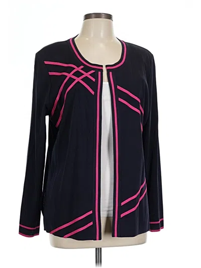 Pre-owned Misook Cardigan Sweater In Black