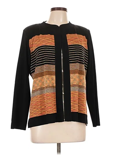 Pre-owned Misook Cardigan Sweater In Black