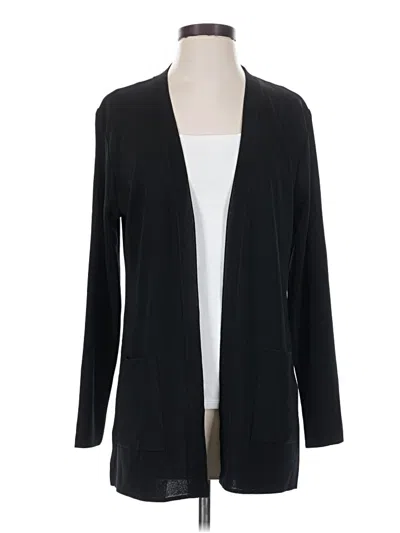 Pre-owned Misook Cardigan Sweater In Black