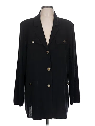 Pre-owned Misook Cardigan Sweater In Black