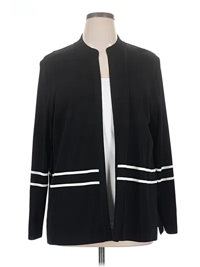 Pre-owned Misook Cardigan Sweater In Black