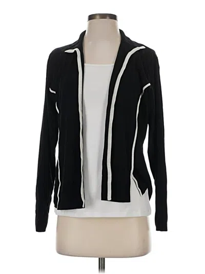 Pre-owned Misook Cardigan Sweater In Black
