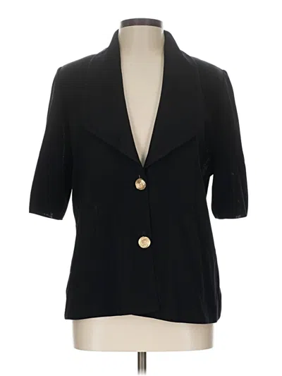 Pre-owned Misook Cardigan Sweater In Black