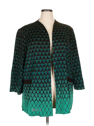 Pre-owned Misook Cardigan Sweater In Blue