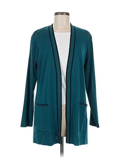 Pre-owned Misook Cardigan Sweater In Blue