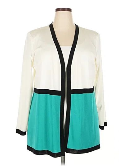 Pre-owned Misook Cardigan Sweater In Blue