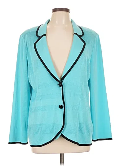 Pre-owned Misook Cardigan Sweater In Blue