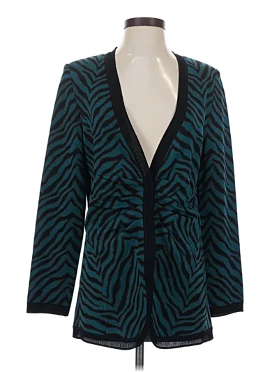 Pre-owned Misook Cardigan Sweater In Blue