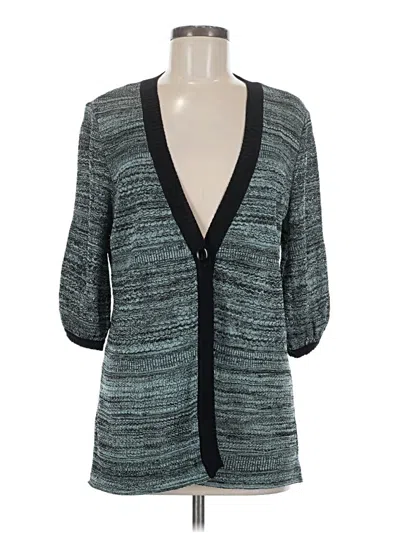 Pre-owned Misook Cardigan Sweater In Blue